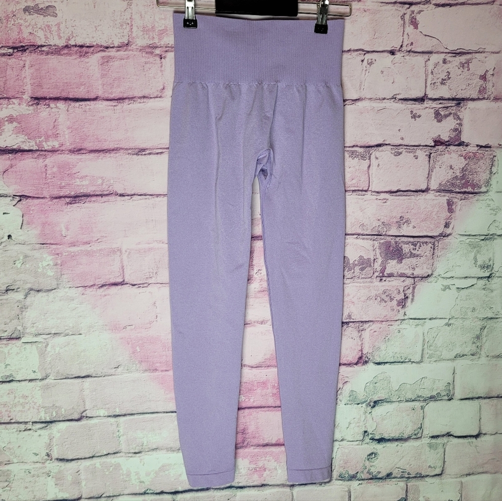 NVGTN CONTOUR SEAMLESS TUMMY CONTROL LEGGINGS LILAC PURPLE WOMENS SMALL